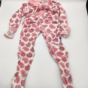 Kickee Pants Pink Beach Seashell Footie Size 18-24mo